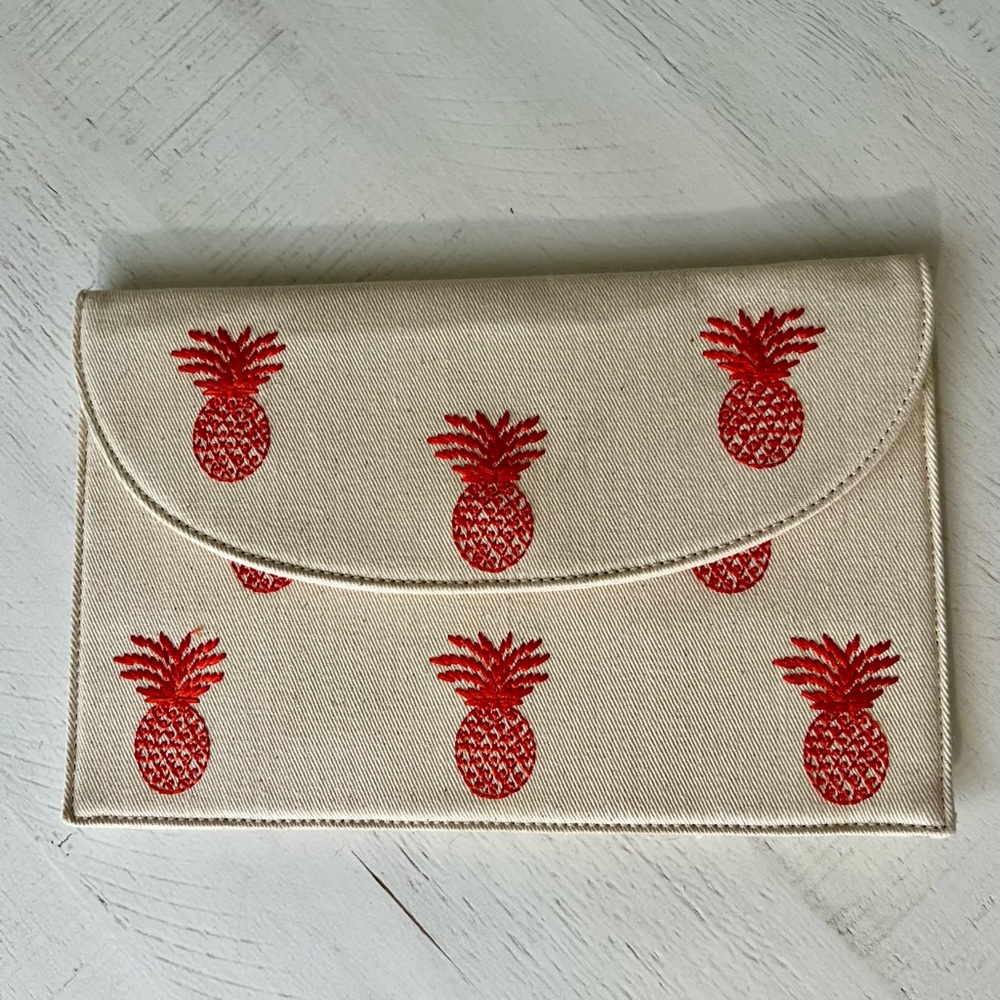 Urban Expressions Pineapple Embroidered Clutch